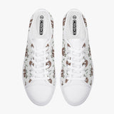 Crake Low Top Hanging Sloths laced custom prints canvas shoes at RM MYR289