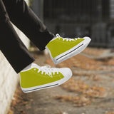 Crake High Top Lemon laced high top plain color canvas shoes at RM MYR289