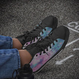Crake High Top Abstract Water Ink laced custom prints canvas shoes at RM MYR289