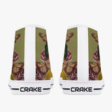 Crake High Top Purple Rosie 2 laced custom prints canvas shoes at RM MYR289