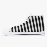 Crake High Top Black Stripes laced custom prints canvas shoes at RM MYR289