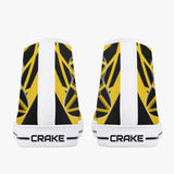 Crake High Top Yellow Guitar laced custom prints canvas shoes at RM MYR289