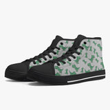 Crake High Top Green Dinosaurs laced custom prints canvas shoes at RM MYR289