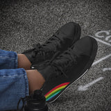 Crake High Top Rainbow 3 laced custom prints canvas shoes at RM MYR289