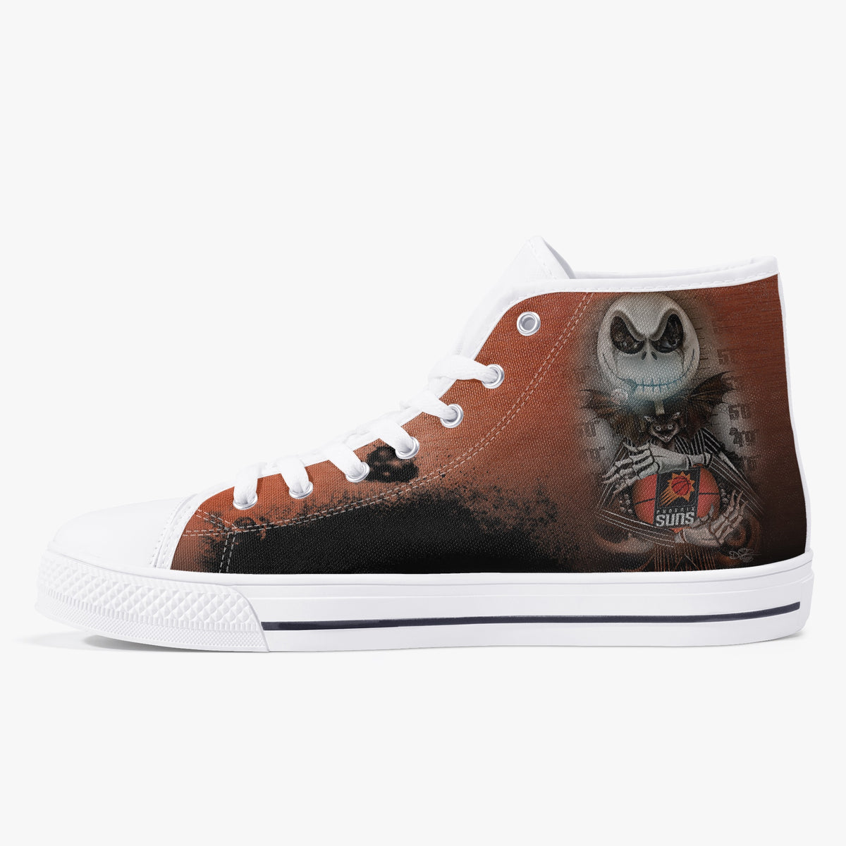 Crake High Top Suns laced custom prints canvas shoes