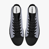 Crake High Top Grey Stripes laced custom prints canvas shoes at RM MYR289