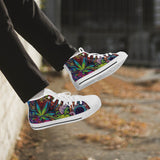 Crake High Top Green Ape laced custom prints canvas shoes at RM MYR289