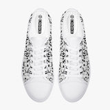 Crake Low Top Music laced custom prints canvas shoes at RM MYR289