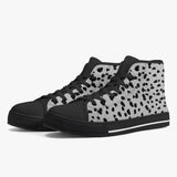 Crake High Top Black Spotted laced custom prints canvas shoes at RM MYR289