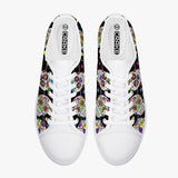 Crake Low Top Fancy Skulls laced custom prints canvas shoes at RM MYR289