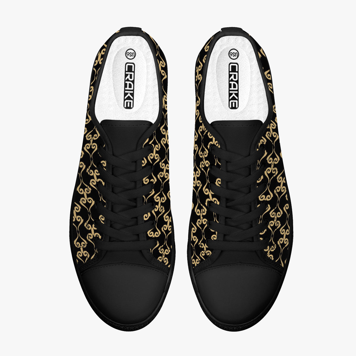 Crake Low Top Lux Toy laced custom prints canvas shoes