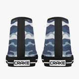 Crake High Top White Camo laced custom prints canvas shoes at RM MYR289