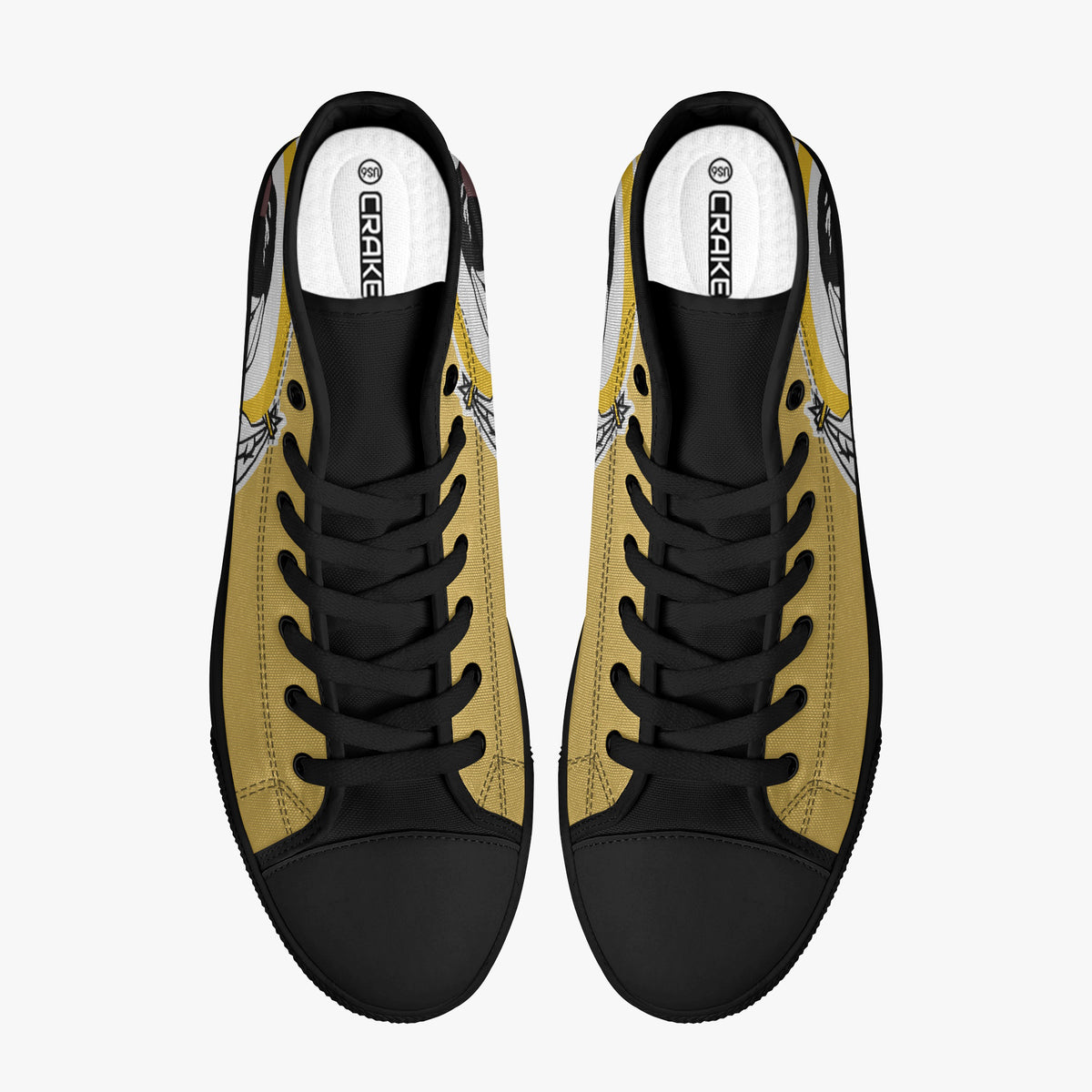 Crake High Top Apache laced custom prints canvas shoes