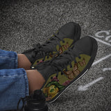 Crake High Top Purple Rosie 2 laced custom prints canvas shoes at RM MYR289