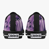 Crake Low Top Purple Waves laced custom prints canvas shoes at RM MYR289