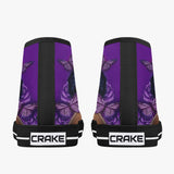 Crake High Top Purple Rose laced custom prints canvas shoes at RM MYR289