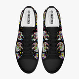 Crake Low Top Fancy Skulls laced custom prints canvas shoes at RM MYR289