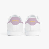 Crake Frida - Grape laced minimalist unisex white sneakers at RM MYR289