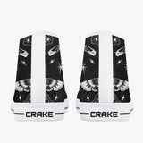 Crake High Top Cats and Butterflies laced custom prints canvas shoes at RM MYR289