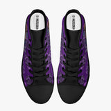 Crake High Top Purple Rose laced custom prints canvas shoes at RM MYR289