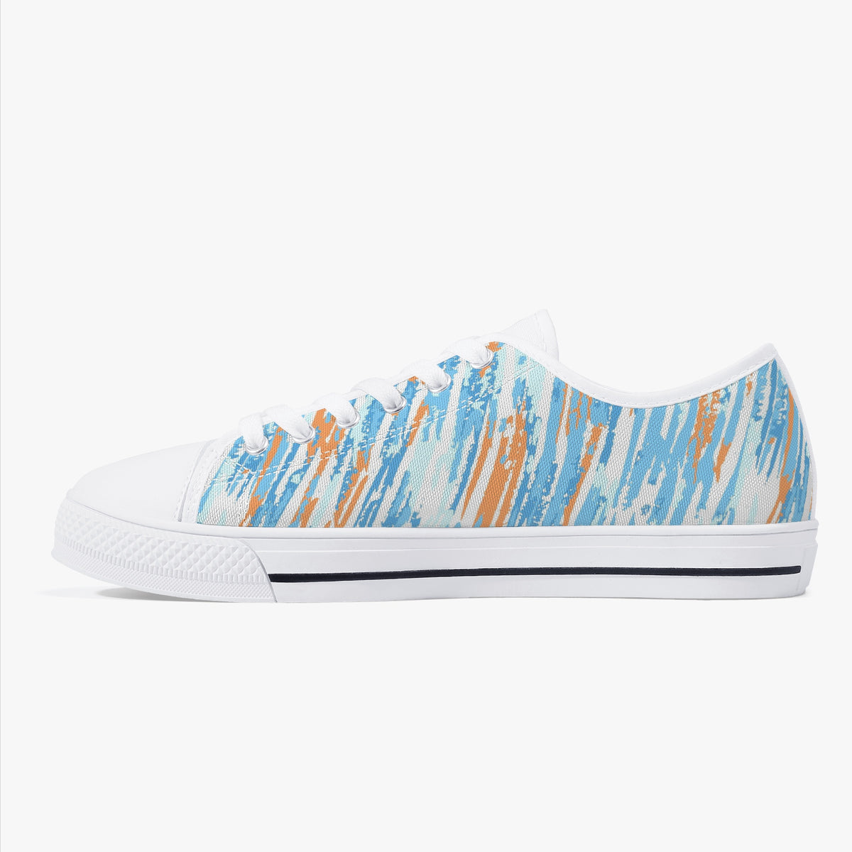 Crake Low Top Victory laced custom prints canvas shoes