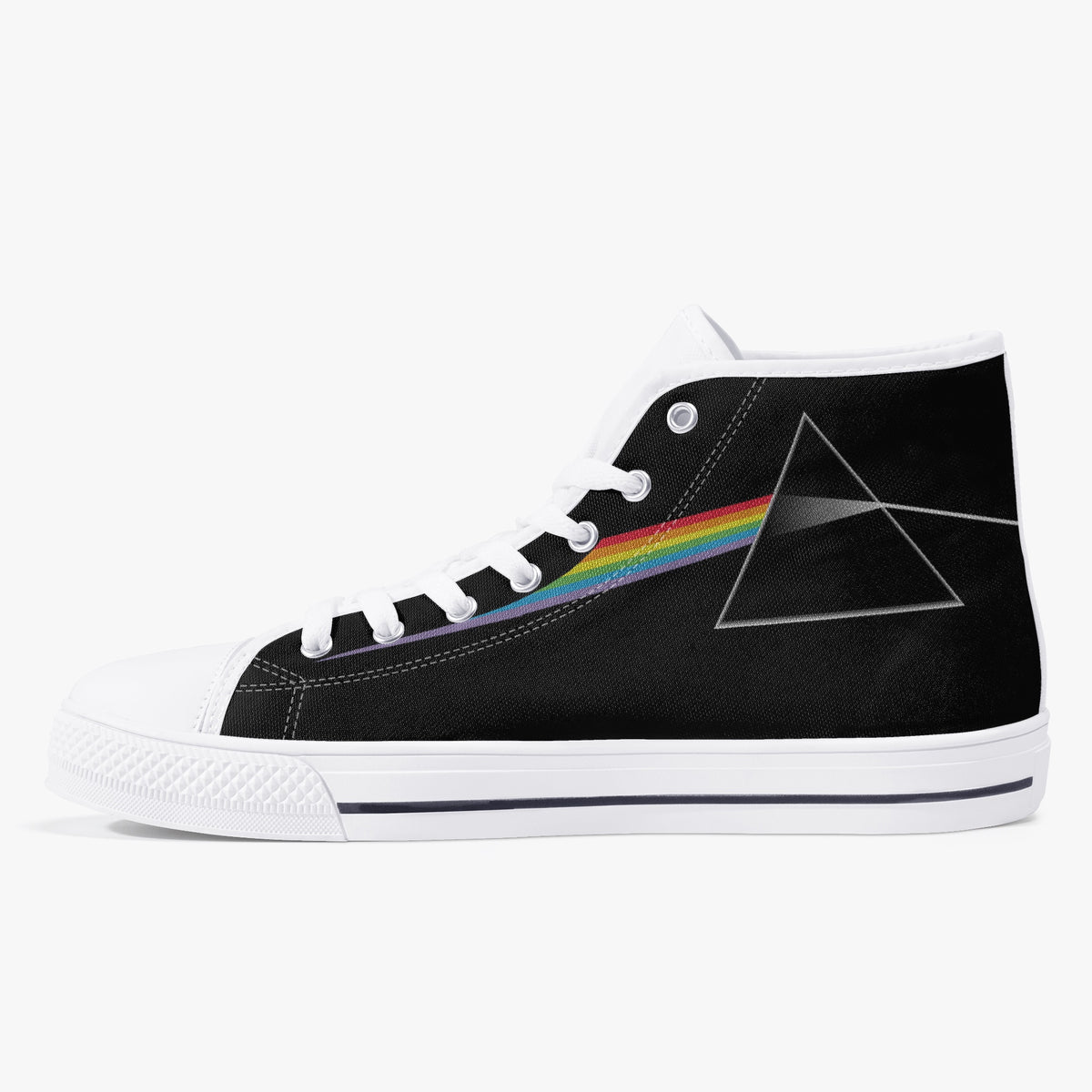 Crake High Top Prisma laced custom prints canvas shoes