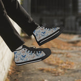 Crake High Top Butterflies laced custom prints canvas shoes at RM MYR289