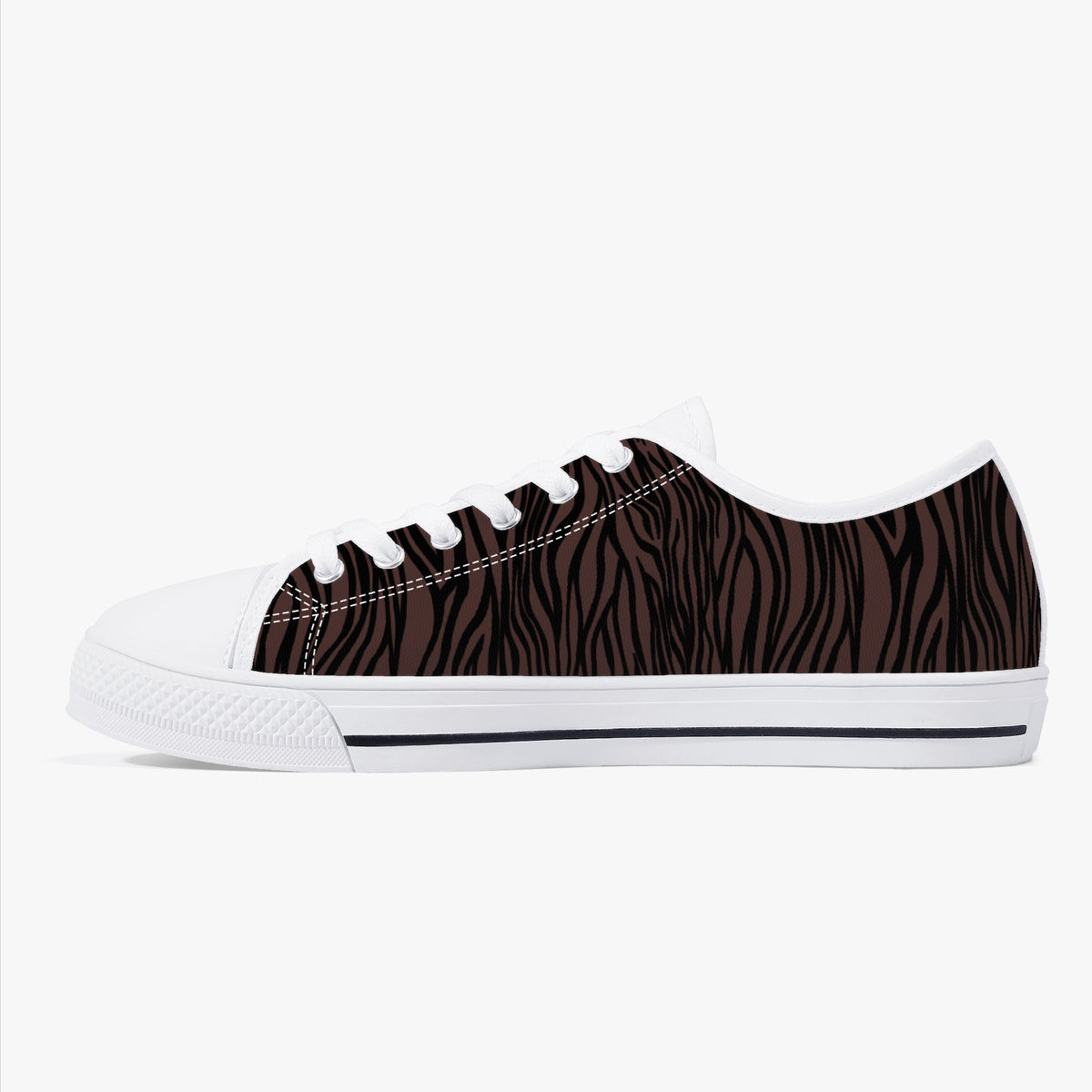 Crake Low Top Springbok laced custom prints canvas shoes