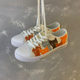 Crake Low Top Polygon Cats laced custom prints canvas shoes at RM MYR289