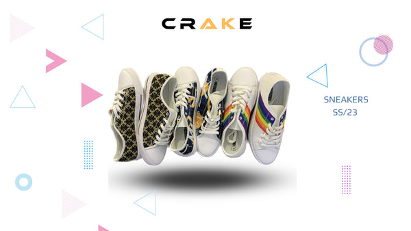 crake multi prints canvas shoes