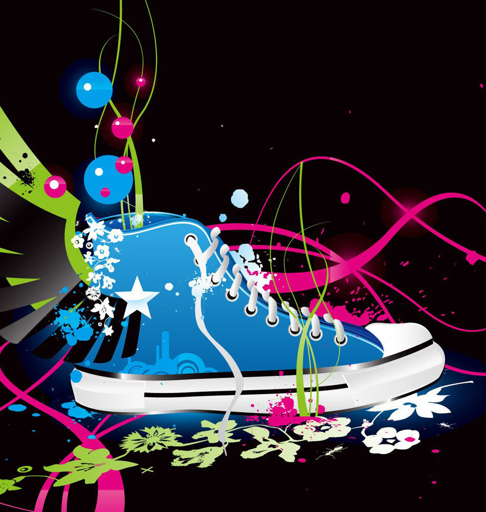 custom prints high top canvas shoes 