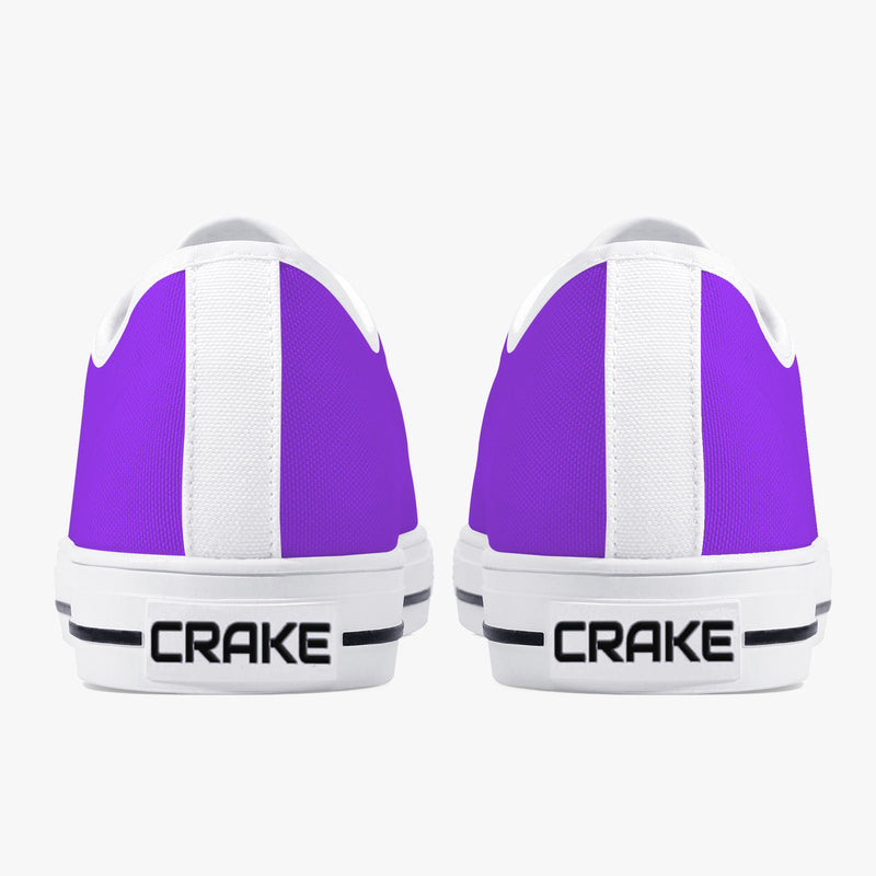 Crake Low Top Purple laced low top plain color canvas shoes at RM MYR289