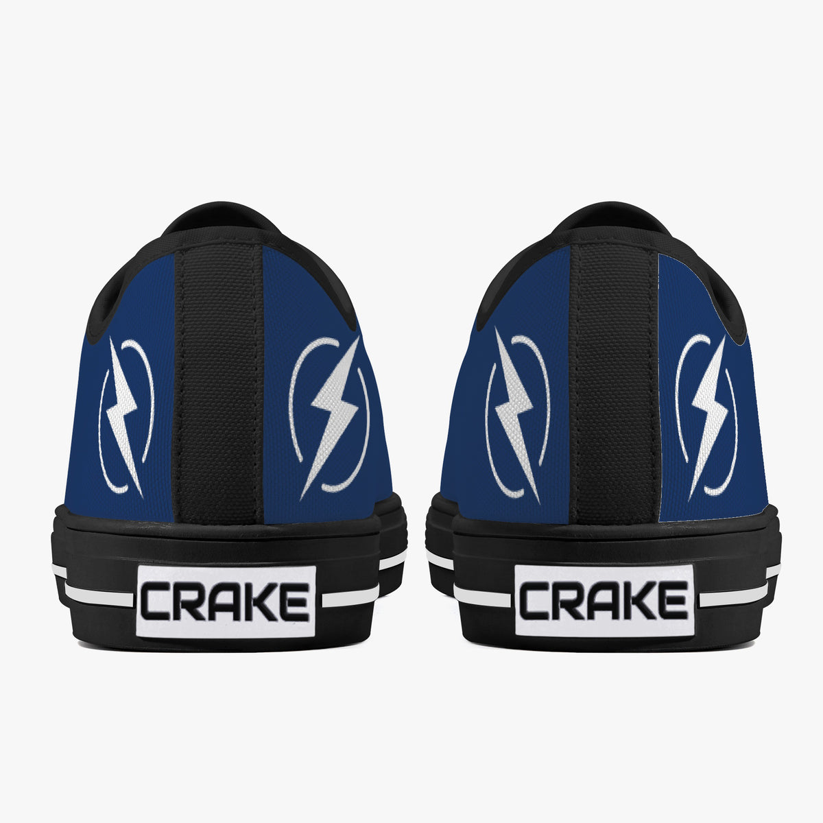 Crake Low Top Bolt laced custom prints canvas shoes