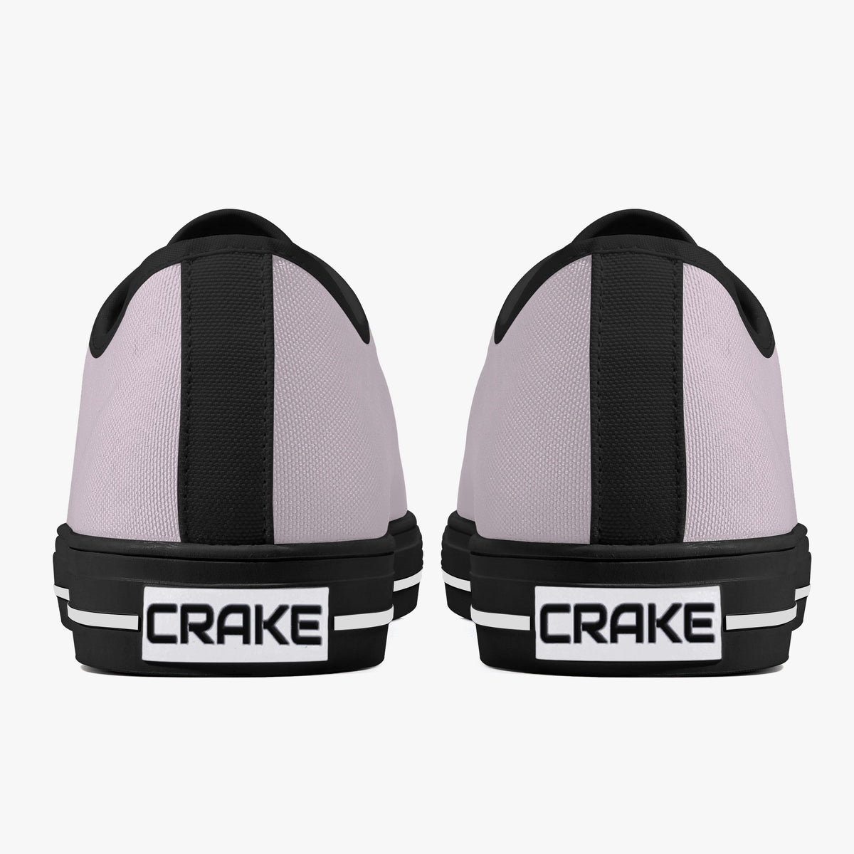 Crake Low Top Light Purple laced low top plain color canvas shoes