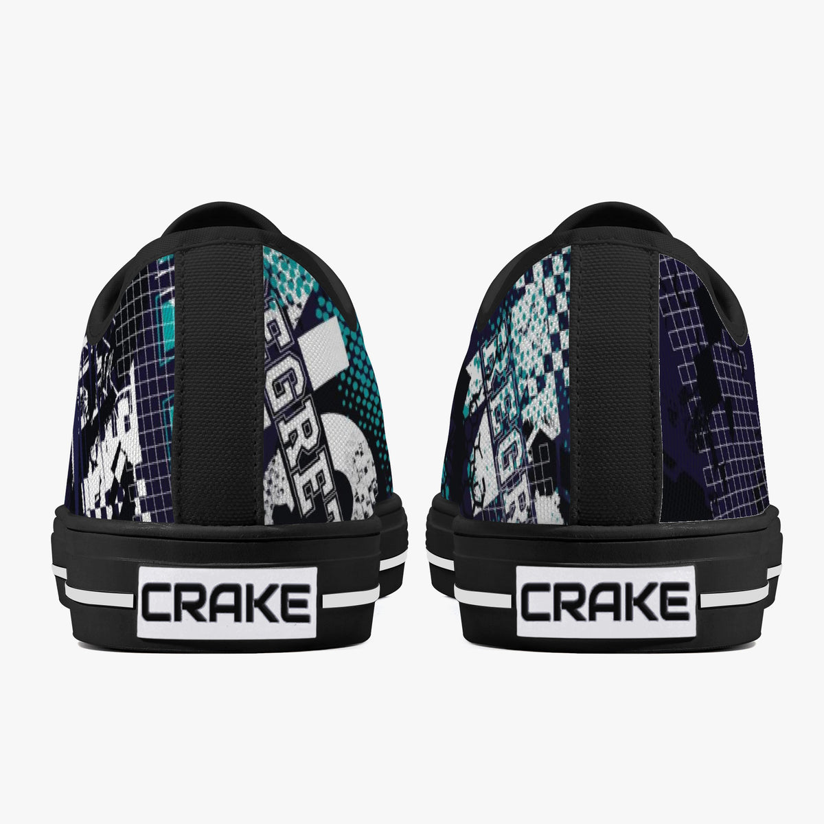 Crake Low Top Sasa laced custom prints canvas shoes