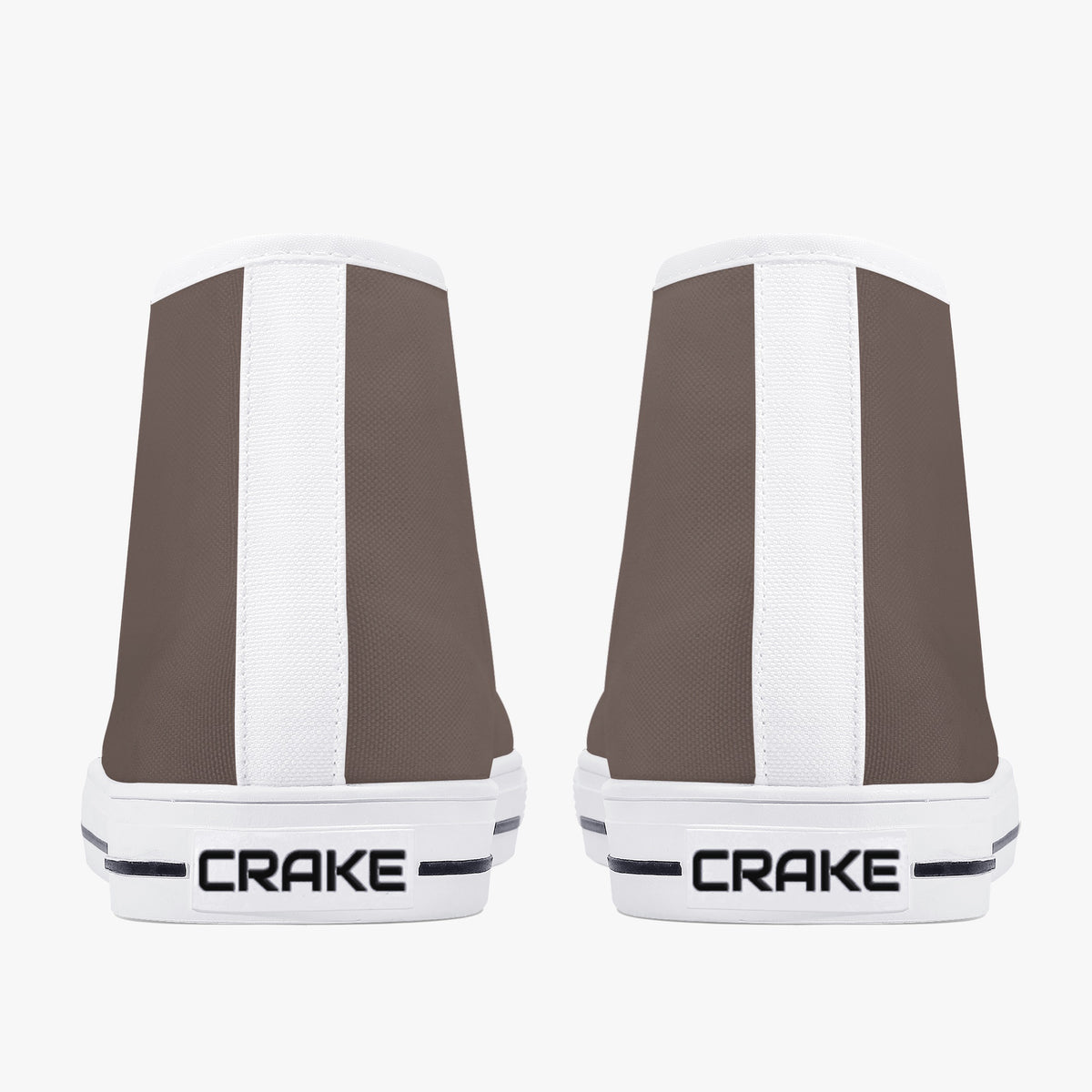 Crake High Top Cocoa laced high top plain color canvas shoes