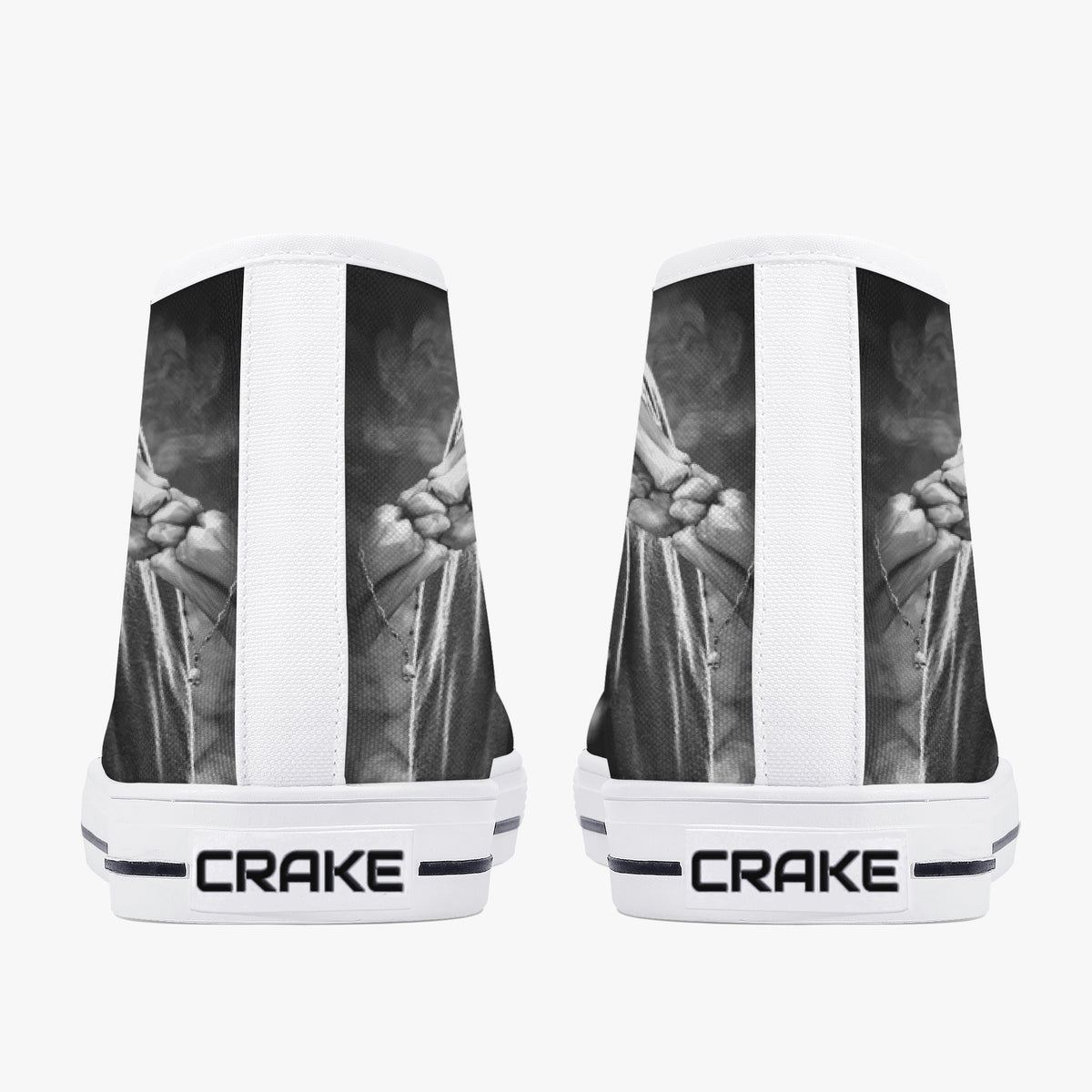 Crake High Top Dark Lord laced custom prints canvas shoes