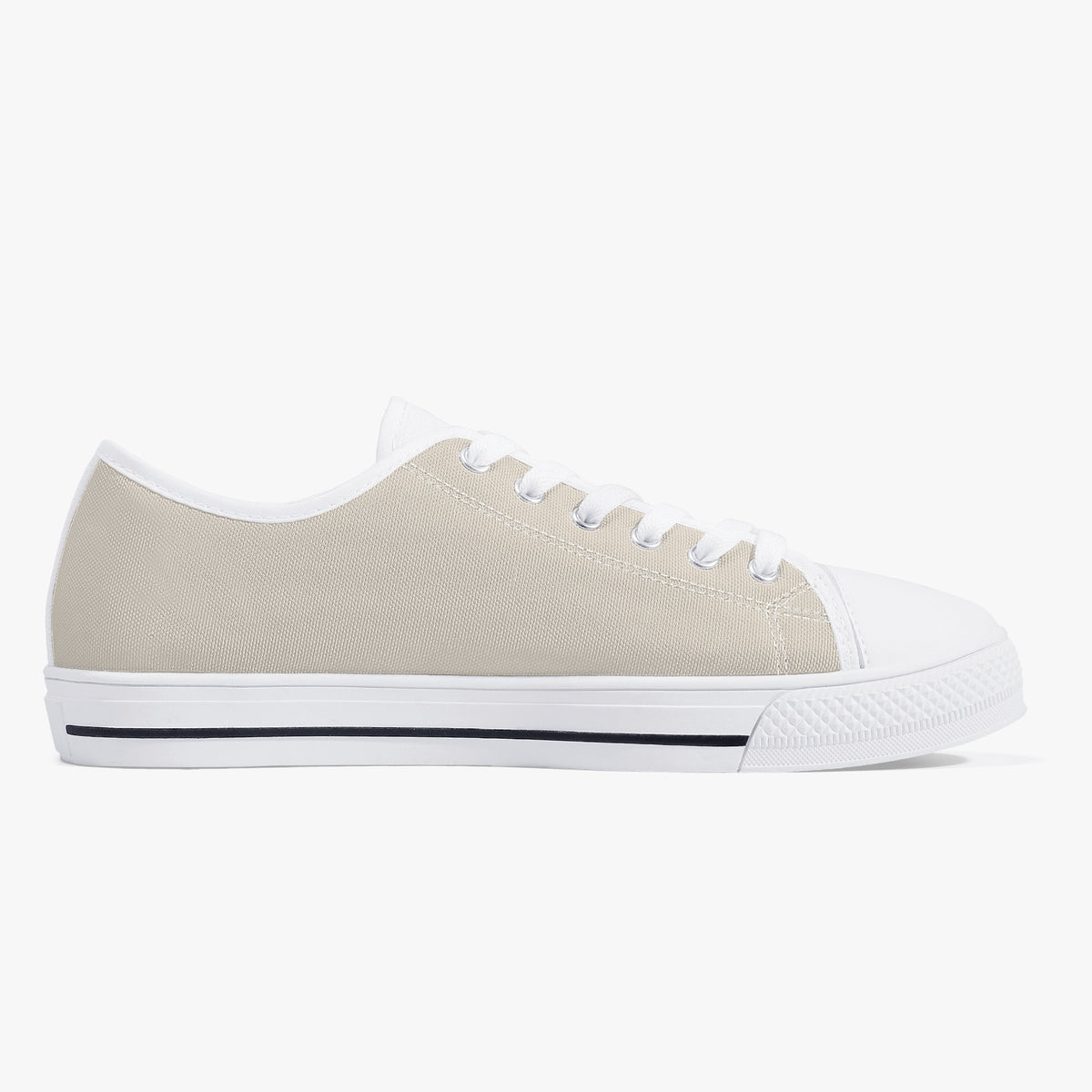 Crake Low Top Pigeon Grey laced low top plain color canvas shoes