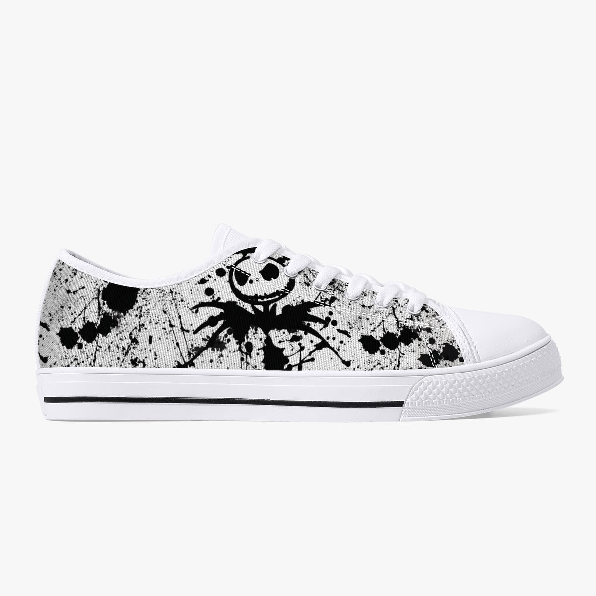 Crake Low Top Scarecrow laced custom prints canvas shoes