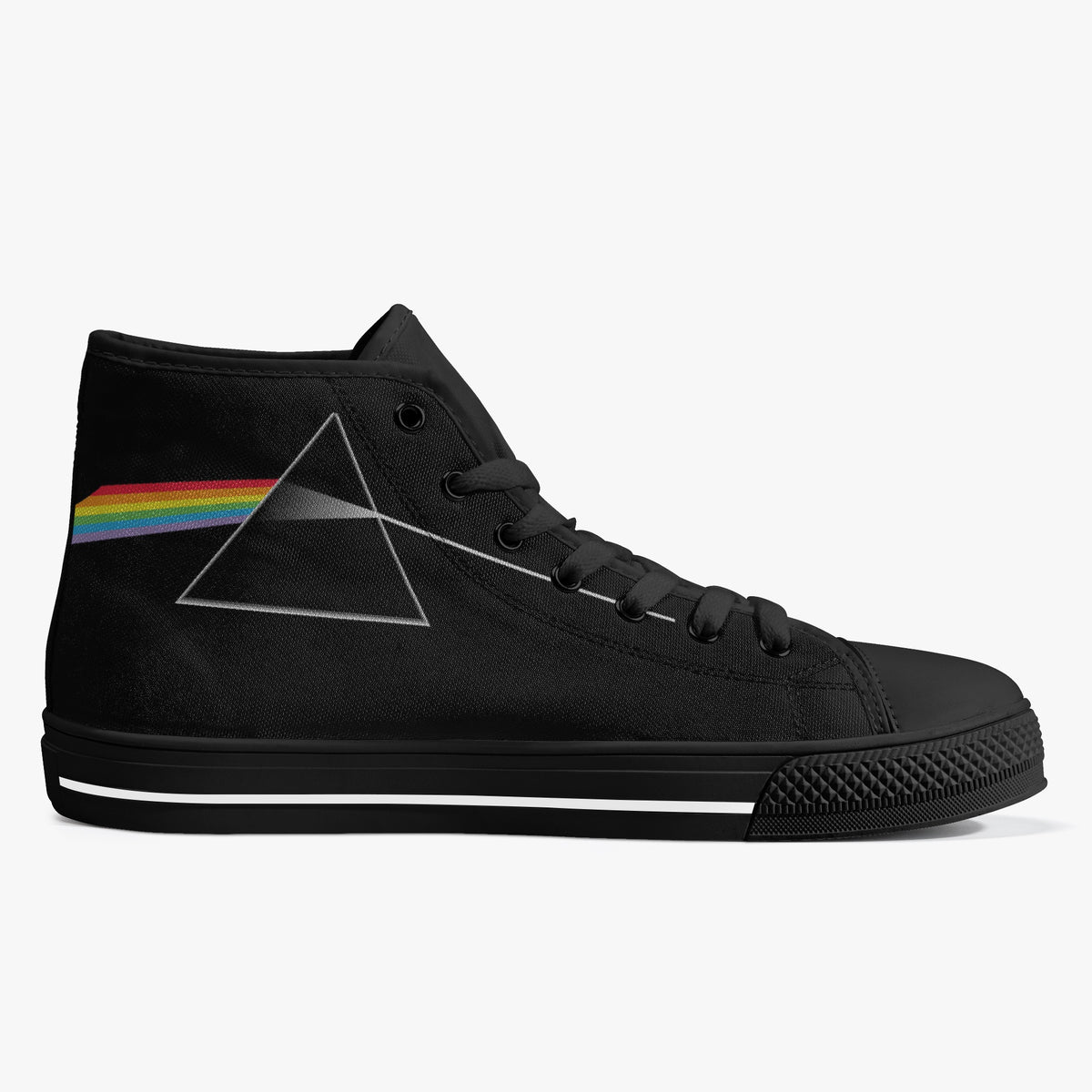 Crake High Top Prisma laced custom prints canvas shoes