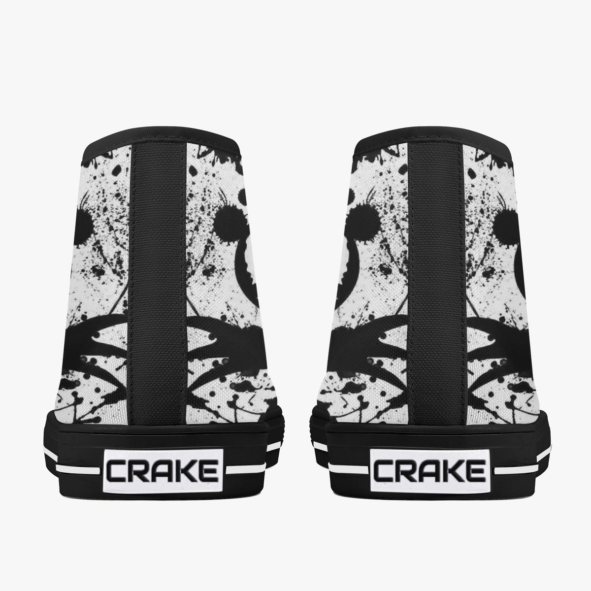 Crake High Top Scarecrow laced custom prints canvas shoes