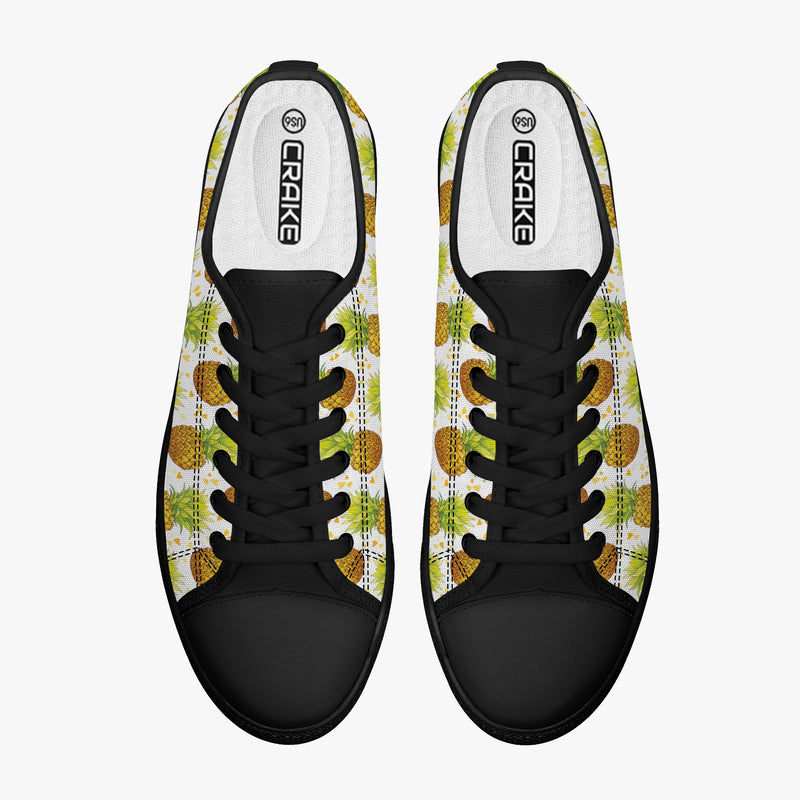Crake Low Top Pineapples laced custom prints canvas shoes at RM MYR289