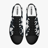 Crake Low Top Black and White laced custom prints canvas shoes at RM MYR289