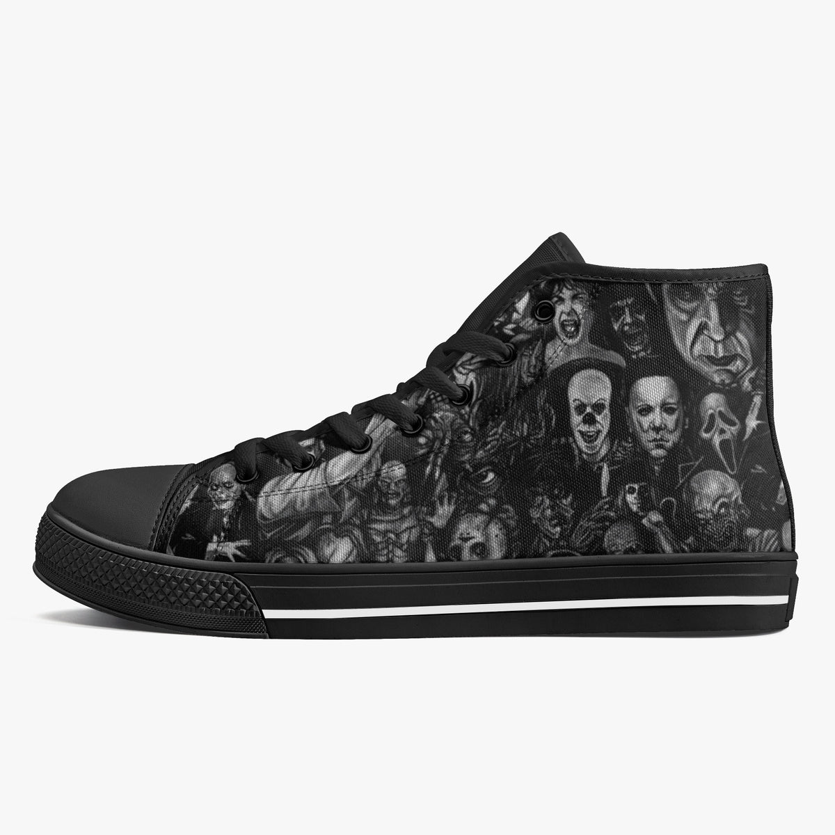 Crake High Top Ultimatum laced custom prints canvas shoes