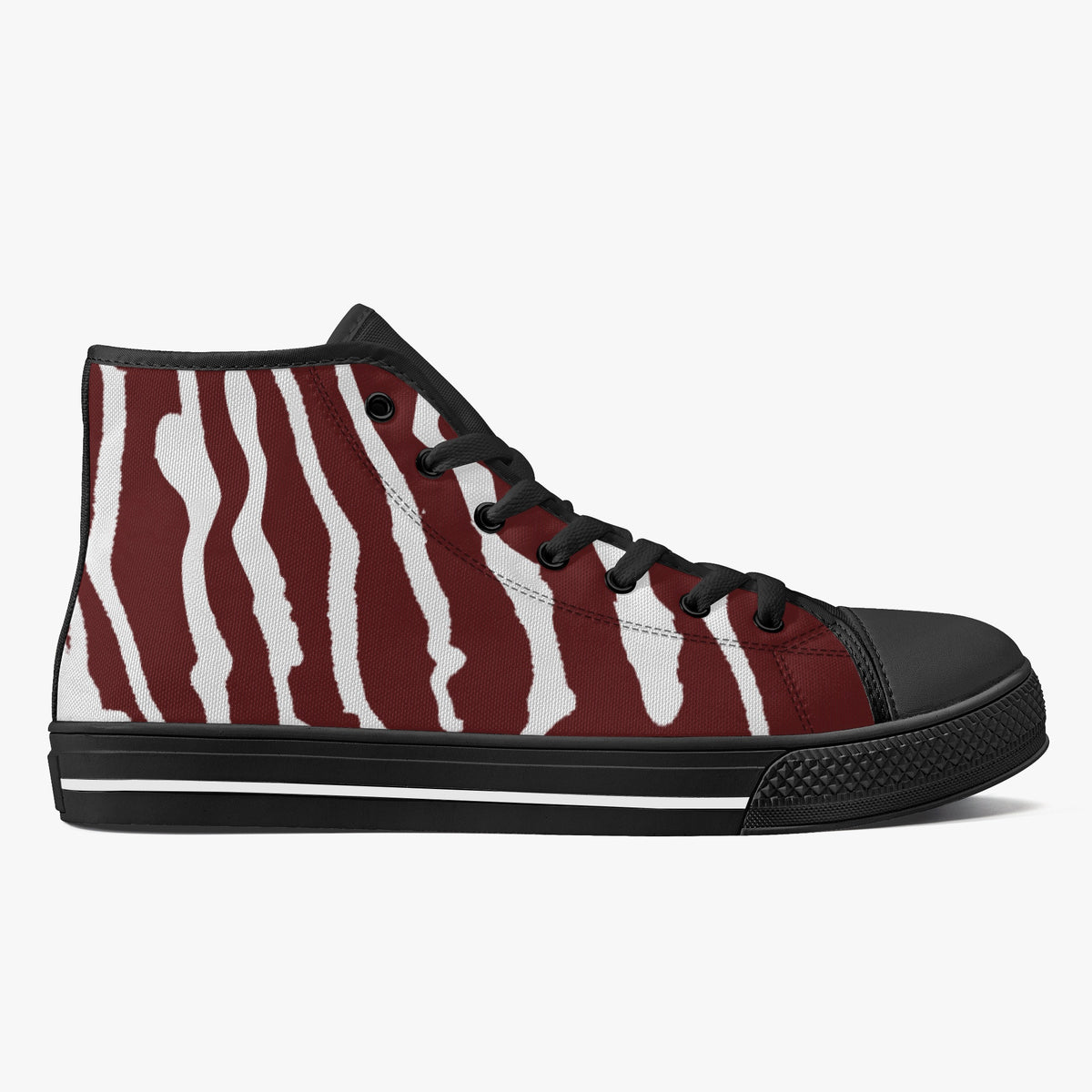 Crake High Top Monster laced custom prints canvas shoes