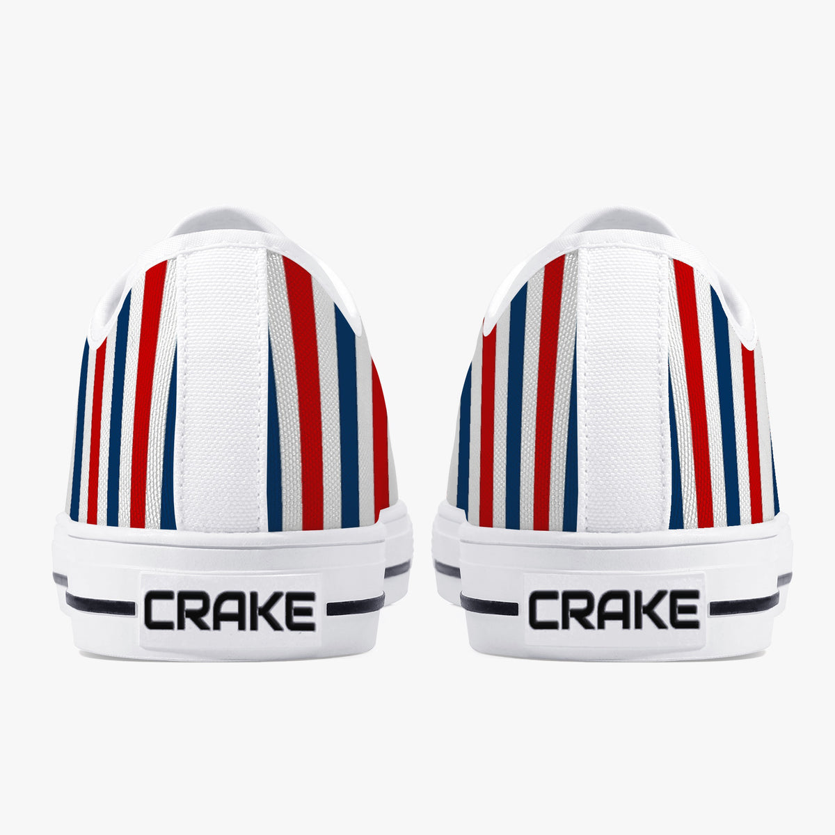 Crake Low Top RBW laced custom prints canvas shoes