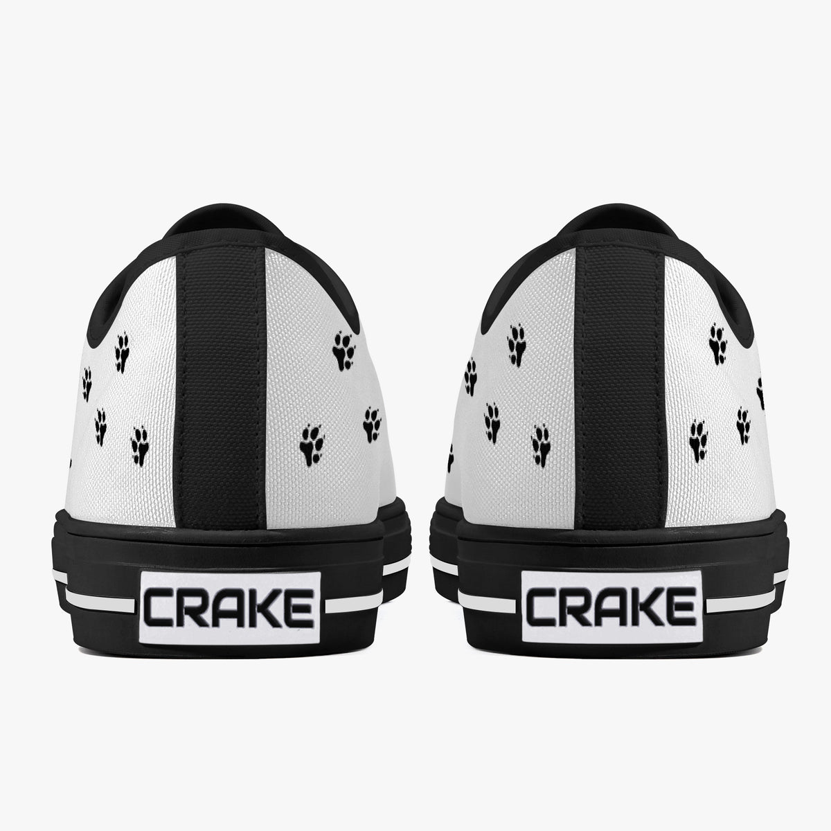 Crake Low Top Im Lost laced custom prints canvas shoes