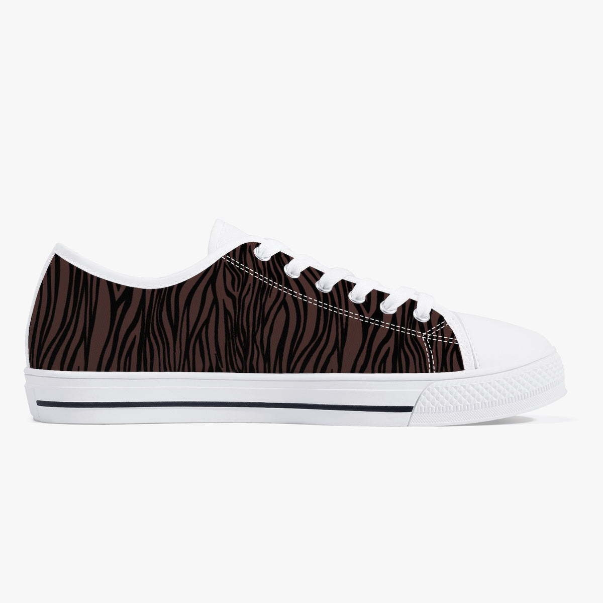 Crake Low Top Springbok laced custom prints canvas shoes