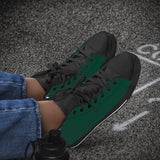 Crake High Top Dark Green laced high top plain color canvas shoes at RM MYR289