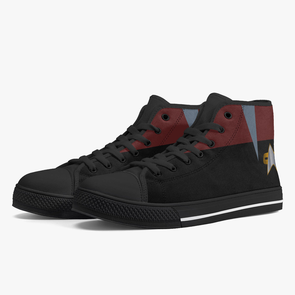 Crake High Top The Locker 2 laced custom prints canvas shoes
